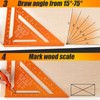 Matework Speed Square 12 Inch, Rafter Square for Angle Drawing