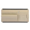 X AUTOHAUX Beige Universal Car Sun Visor Organizer Sunglasses Case