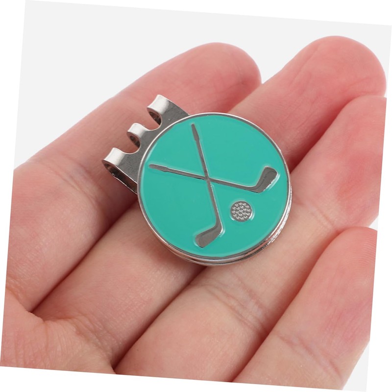 BESPORTBLE 5sets Sturdy Metal Golf Ball Marker Hat Clip Decorative