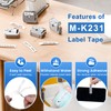 M-K231s M-K231 Label Tape Replace for Brother M Tape P