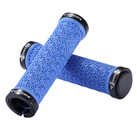 Bynccea Bicycle Grips,Double Lock on Locking Mountain Bike Handlebar Grips for MTB Mountain Bike