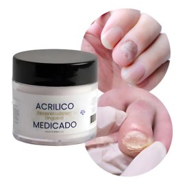 Acrilico Secante Para Uñas Con Hongos, Manos Y Pies 1 Onz Blaco Cristal