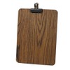 Chalkboards UK A4 Wooden Board with Detachable Clip, Wood, BROWN