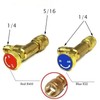 Opexicos 2Pcs Multifunctional R22/R410A Refrigeration Charging Adapter,Air Conditioning Charging Valve