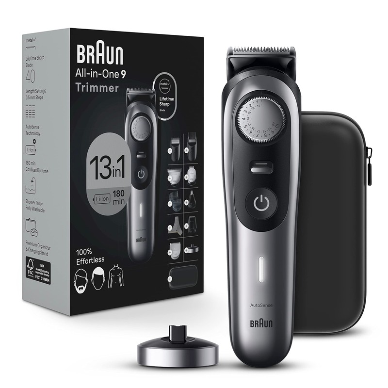 Braun Series 9 All-in-One Multi Grooming Kit for Men, 13-in-1