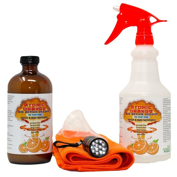 Atomic Orange Dog Mess Clean Up Kit - Useful for