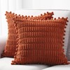 Topfinel Burnt Orange Decorative Throw Pillow Covers 18x18 Inch Set