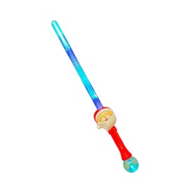 blinkee Jolly Santa Light-Up Sword with Multicolor LED Lights and Prism Ball | Christmas Holiday Toy with Flashing Effects for Kids and Adults