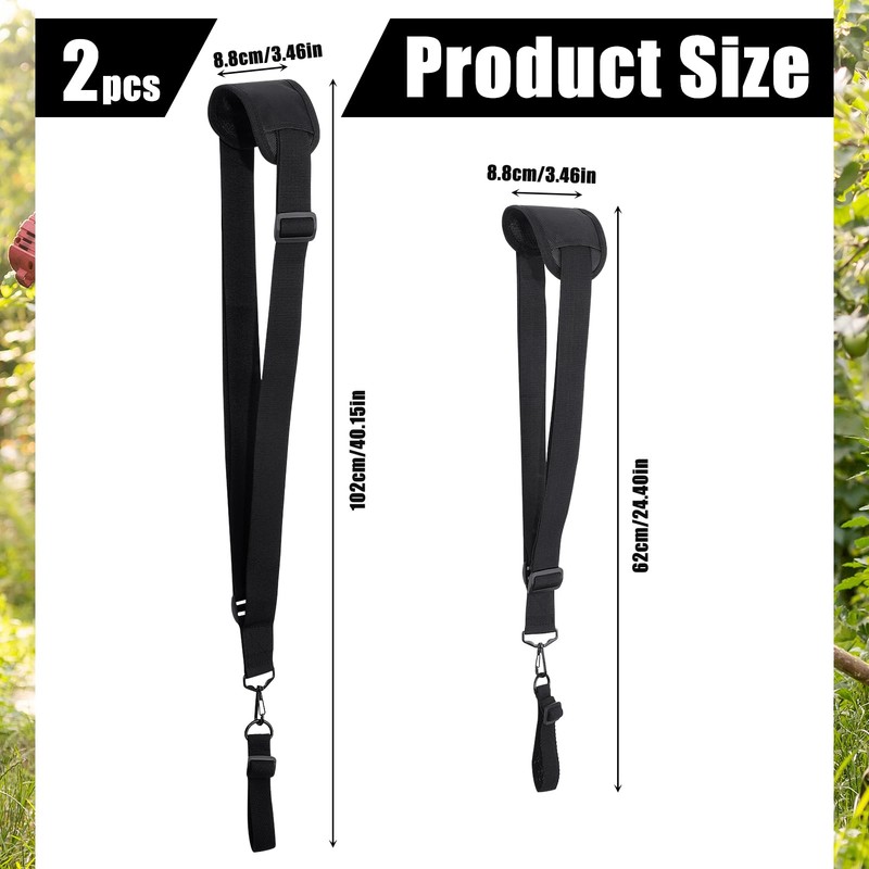 Meng Jiaran Strimmer Harness Padded Belt Shoulder Strap,2PCS Adjustable Strimmer