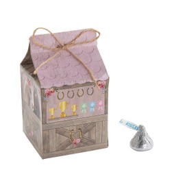 HORSE STABLE FAVOR BOX - Party Supplies - 12 Pieces