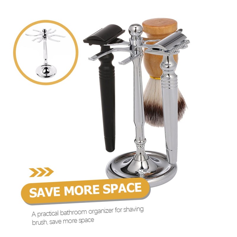 Ipetboom Razor Stand Holder for Shaving Brush Compact Organizer for