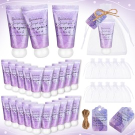 Dansib 48 Sets Hand Mini Lotion Bulk Employee Appreciation Gifts Travel Size Hand Cream Inspirational Thank You Gifts for Teachers Coworkers Office Staff Team Housekeeping Appreciation Week(Marble)