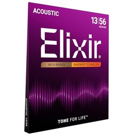 Elixir, cuerdas de bronce para guitarra acústica 80/20 con recubrimiento Polyweb, extralivianas (.010-.047)
