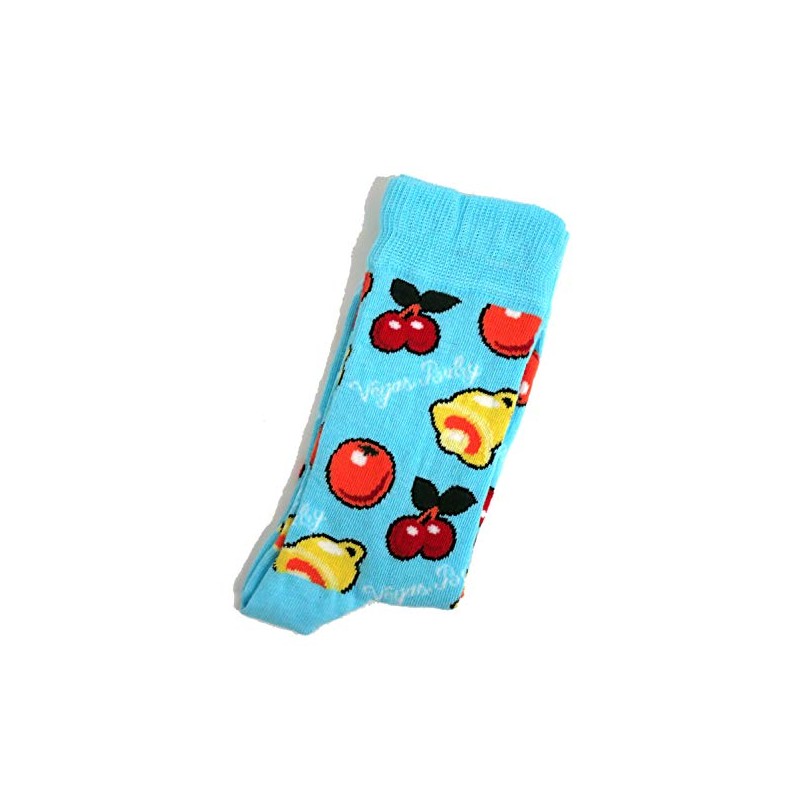 Mens Blue Fruit Machine Vegas Baby Socks UK Size 6-11
