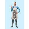 Beabes Owl and Skull Kitchen Apron Evil Bird Wings Feather
