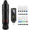 Wireless Rotary Tattoo Pen Kit for Body Art Practice –