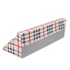 Wedge Pillow R Shaped Removable Slip Resistance Plaid Pattern Bedsore