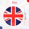WedDecor Union Jack Paper Plates, King Charles III Coronation Royal