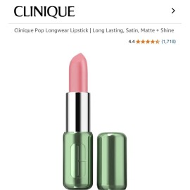 CLINIQUE Pop Longwear Lipstick | Long Lasting, Satin, Matte + Shine 13 Peony POP