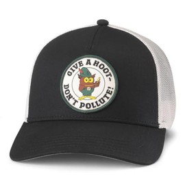 AMERICAN NEEDLE Unisex Woodsy Owl Valin Patch Adjustable Snapback Baseball Hat (42960A-WOODSY-IBLK)