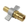 1-1/4" NPT Wet-Line Wing Nut Heavy Duty Hydraulic Quick Disconnect
