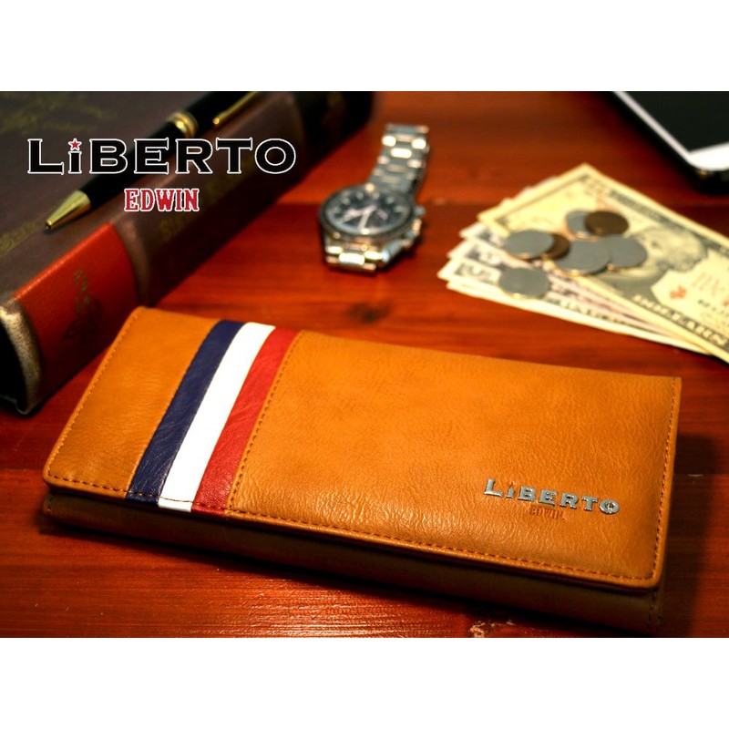 LIBERTO EDWIN, Wallet, Long Wallet, PU Leather, Tricolor, Men's -