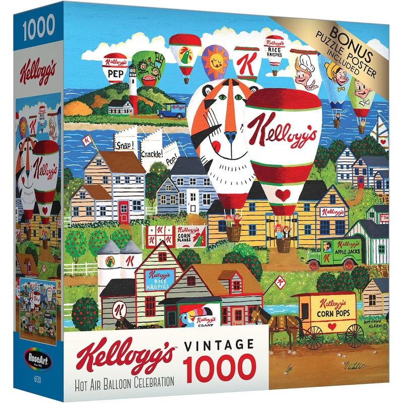Lafayette Puzzle Factory RoseArt - Kelloggs - Rompecabezas de 1000