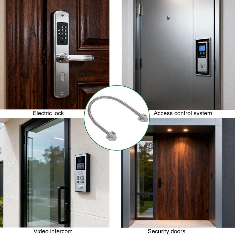 5 Pack Armored Door Loop - TENSSO Stainless Steel Flexible