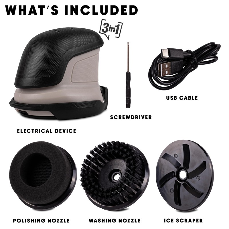 ZONETECH Electric Ice Scraper for Car Windshield, Electric Snow Scraper