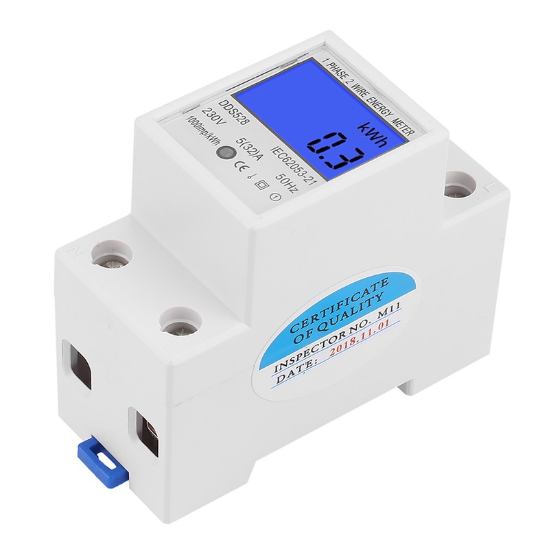 5‑32A 50Hz LCD Display Single Phase Energy KWh Meter DIN