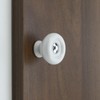 Tsnamay 6Pcs White Ceramic Knob Kitchen Door Cabinets Cupboard Single