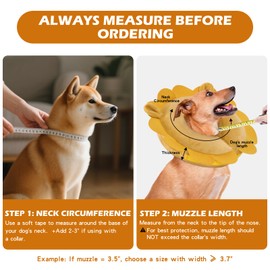 IEUUMLER IEUUMLER Inflatable Recovery Dog Collar, Protective Donut Cone, Adjustable Soft Collar for Dog and Cat After Surgery Prevent from Biting & Scratching EU002 - Unicorn L+
