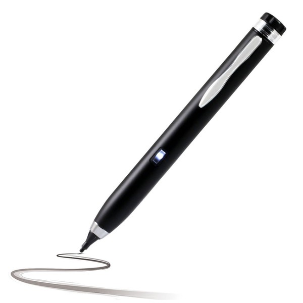 Navitech Matt Black Fine Point Digital Active Stylus Pen Compatible
