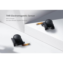 GuliKit GuliKit Switch Joysticks Replacement, Updated Anti-Drift TMR Electromagnetic Joystick For Switch LCD/OLED Joy Con & Switch Lite, Analog Thumbstick Upgrade Kit With Multiple Color Stick Caps