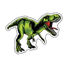 WickedGoodz Green T-Rex Decal - Dinosaur Bumper Sticker - Perfect for Laptops Tumblers Windows Cars Trucks Walls