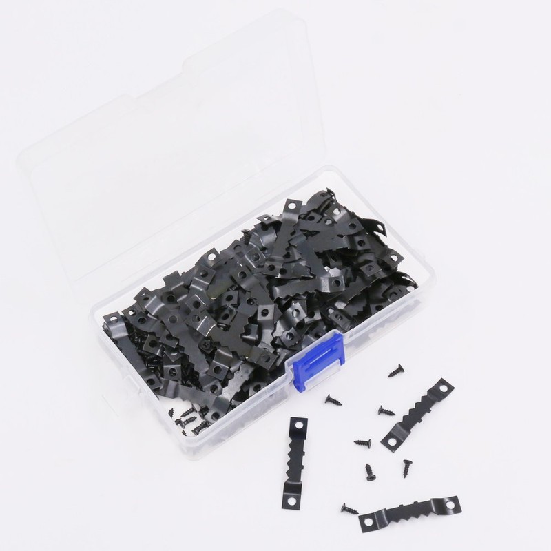 Swpeet 120 Pcs Sawtooth Picture Frame Hanging Hangers Double Hole