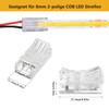 YUTOKEER 2 Pin 8mm COB LED Connector Kit - 10