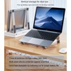 Awxlumv Laptop Stand, Aluminum Vertical Laptop Computer Stand,Ventilated Laptop Riser