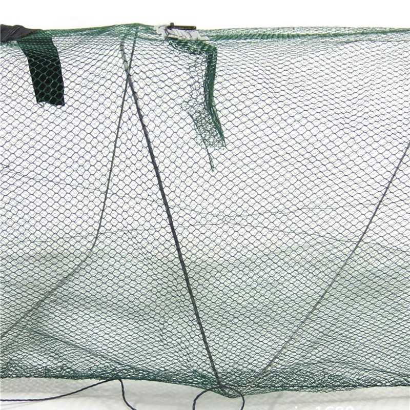 Fish Cage Fishing Net Mesh Fish Trap Portable Foldable Mesh