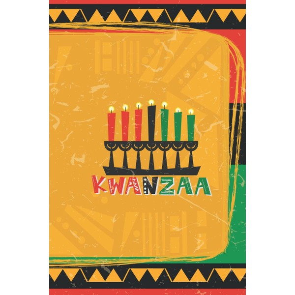 Kwanzaa african american santa claus Notebook College Ruled 6x9, 120