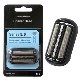 53B 6020s, 6040cs, 6075cc, 6072cc, 6090cc Series 5/6 Electric Shaver Head w/Plastic Sealed Packaging Replacement for Br-aun 53B Series 50-B7000cc 50-M7200cc