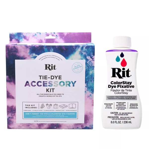 ArtiCraft Rit Quick-Dye Kit I Microwave Magic Tie-Dye Set I
