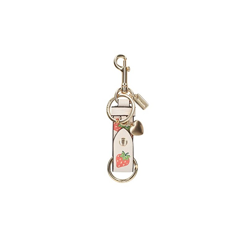 Coach CB613 IMCAH Keychain Charm Strawberry Trigger Snap Bag Charm,