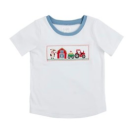 Mud pie Kid's Boy Farm Smocked Tee