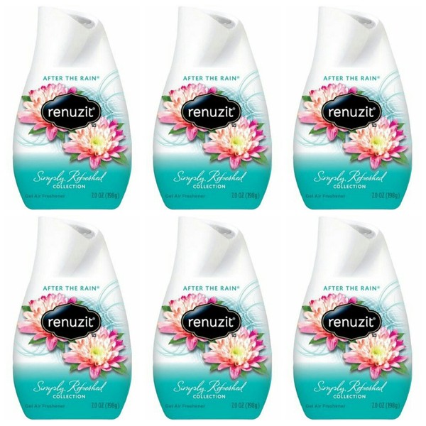 Renuzit Simply Refreshed Collection Gel Air Freshener, After The Rain 7 oz ( Pack of 6)