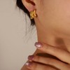 Large Gold Chunky Earrings for Women Big Gold Statement Earrings