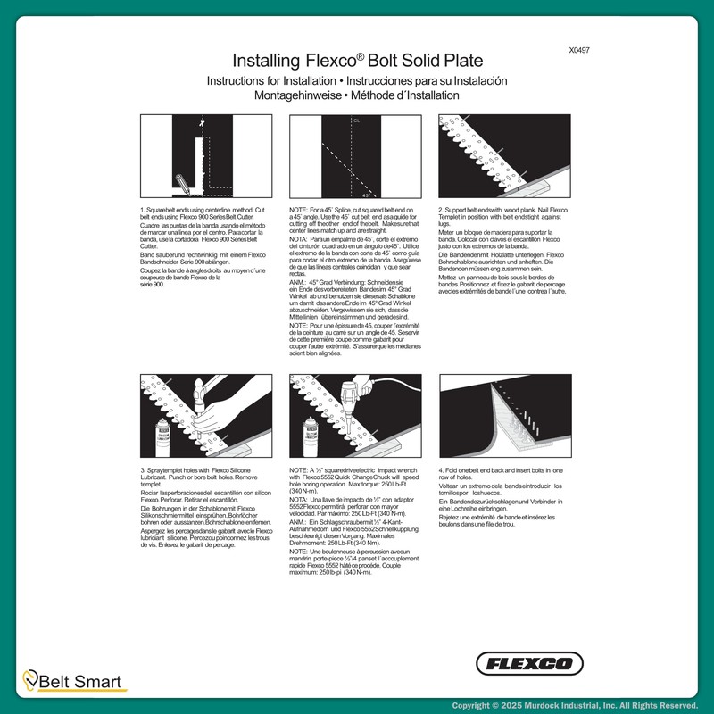 Genuine Flexco FL11C Belt Tape – 10 Foot Roll, 11/16"