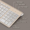 Wireless Keyboard Mouse Combo, J JOYACCESS Ergonomic and Portable Wireless