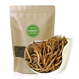 GOARTEA Black Tea Bags 100g / 3.5oz Nonpareil Supreme Yunnan Black Tea Loose Leaf - Fengqing Dian Hong Dianhong Chinese Tea