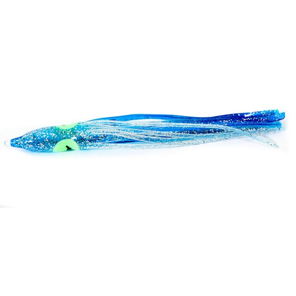 Boone Big Game Trolling Skirt (Pack of 5), Blue Silver Belly, 4 1/4-Inch
